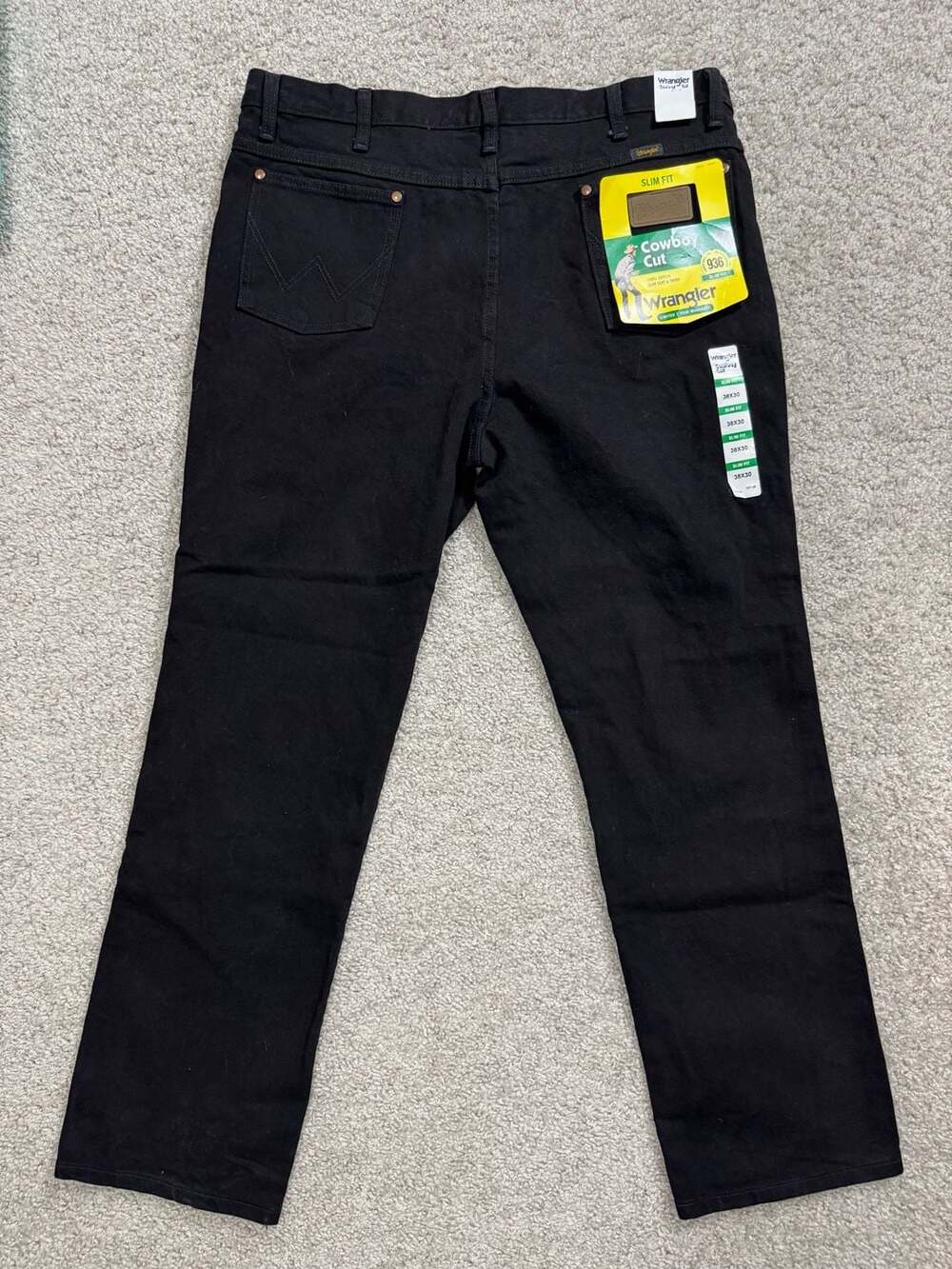 Wrangler Cowboy Cut BLACK 38X30